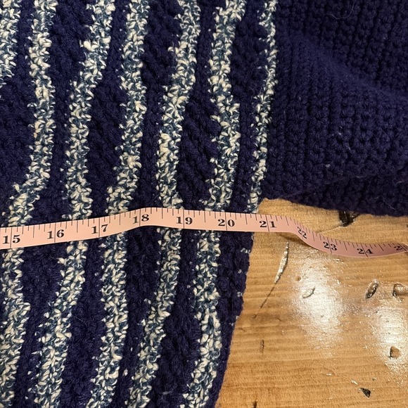 Vintage Handmade Granny Core Cropped Cardigan Sweater SzS Buttons Artisan Made - Picture 9 of 16